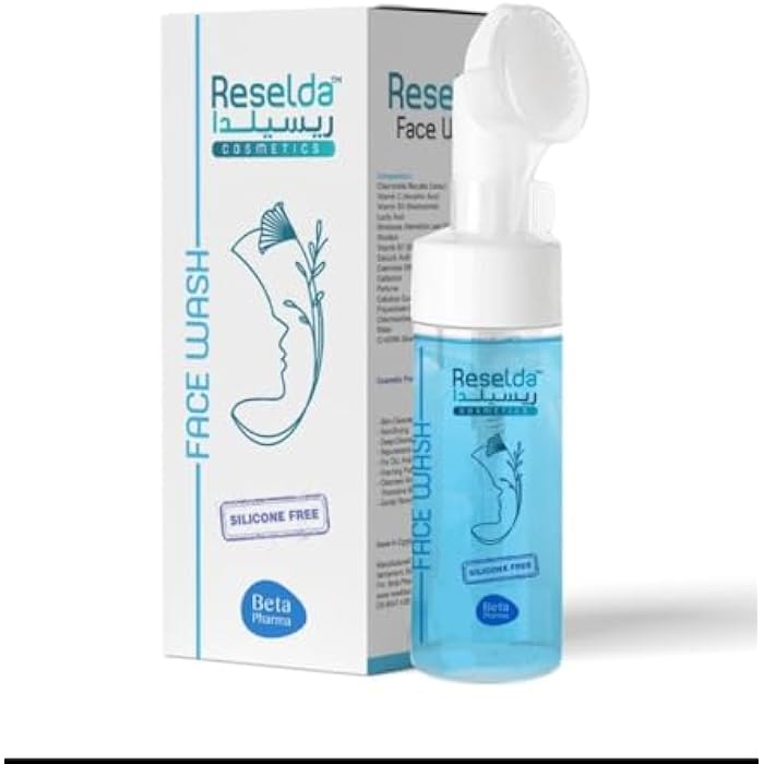 Reselda Cleansing Foam Acne Foaming Cleanser | Makeup Remover and Daily Face Wash | Brightening Facial Cleanser With Vitamin C with Brush Pump (200ml) 1pc - Image 2